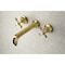 Kingston Brass Roman Tub Faucet, 3, Wall Mount, Polished Brass KS4022AX - alternate 5